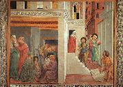 Benozzo Gozzoli The Birth of St.Francis and Homage of the Simple Man oil painting reproduction